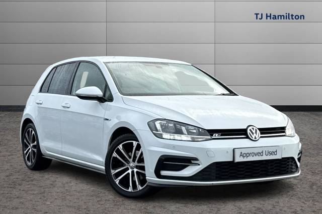 Volkswagen Golf 2.0 TDI R-Line 5dr DSG Hatchback Diesel WHITE