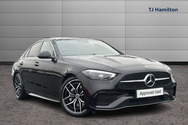 Mercedes-Benz C Class 2.0 C220d AMG Line Premium [Pan Roof] 4dr 9G-Tronic Saloon Diesel BLACK