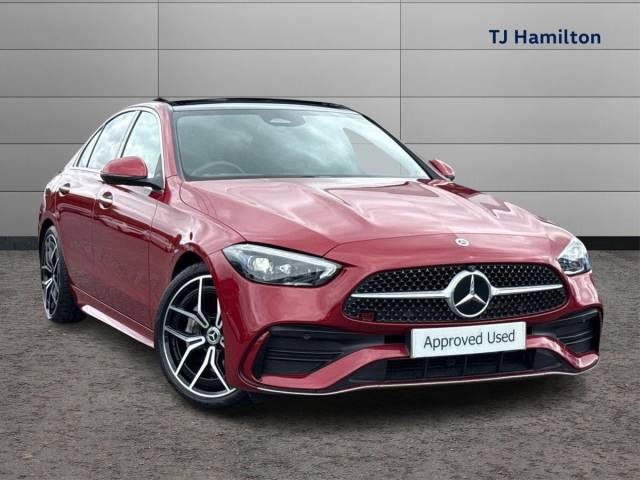 Mercedes-Benz C Class 2.0 C300d AMG Line Premium Plus 4dr 9G-Tronic Saloon Diesel RED