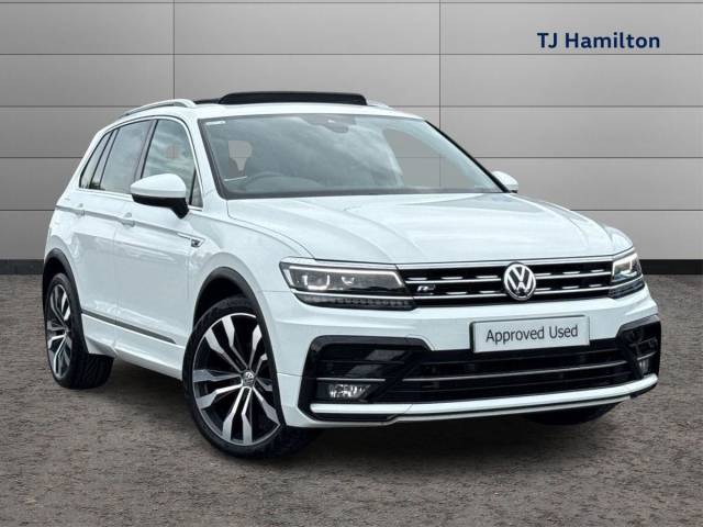 Volkswagen Tiguan 2.0 TDi 150 4Motion R-Line 5dr DSG Estate Diesel WHITE